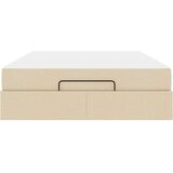  Konstrukcija postelje z vzmetnico krema 140 x 190 cm blago, (5000069831) | Shoptok.si
