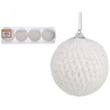  Set božićnih kuglica Bijela polistiren (12 kom.) | shoptok.hr