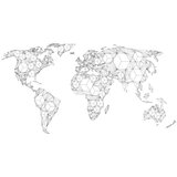  Tapeta - Map of the World - white solids 300x231 | shoptok.hr