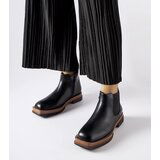 D/CEO Gemre Black flat low ankle boots Tarquinia | Shoptok.si
