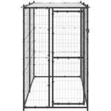 Vanjski kavez za pse s krovom čelični 110 x 220 x 180 cm | shoptok.hr
