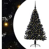 vidaXL Umjetna preddekorirana božićna jelka Črna 120 cm PVC, (5000072706) | Shoptok.si