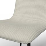 Bessagi Home Stol Amy, Bež, Rebrasti Žamet | Shoptok.si