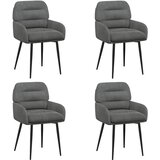 vidaXL Trpezarijske stolice 4 kom. Baršun Tamnosiva 59 x 59 5 x 90 cm - Tamnosiva 4 | shoptok.hr