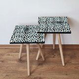 Hanah home 2Shp54 - green greenbeige nesting table (2 pieces) | ePonuda.com