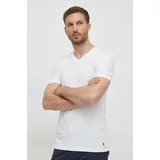 Polo Ralph Lauren Bombažna kratka majica 3-pack moški, bela barva