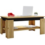 MID.YOU klubska miza rolas, medeni hrast, črna, 90x41 | Shoptok.si