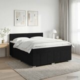  Boxspring krevet s madracem Crna 140 x 200 cm Tkanina | shoptok.hr