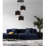  Luster na sajli ALDO, 3xE27/60W/230V, prečnik 45 cm, crne boje | Eponuda.com