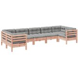  7-dijelni set vrtnih sofa s jastucima masivno drvo duglazije | Eponuda.ba