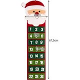 Ruhhy viseći adventski kalendar od filca, 24 džepa, 67,5 x 20 cm | shoptok.hr