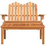  2-dijelna vrtna garnitura Adirondack od masivnog drva bagrema | shoptok.hr