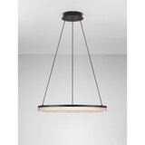 Nova Luce Mat črna aluminijasta LED zatemnitvena viseča svetilka s senčilom iz akrilnega stekla ø 60 cm Lonela – | Shoptok.si