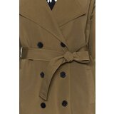 Trendyol Trench Coat - Khaki - Double-breasted | Shoptok.si