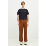Fred Perry Pamučna majica za muškarce, boja: tamno plava, bez uzorka, M1588.Y31 | shoptok.hr