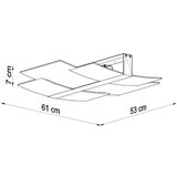  Stropna svetilka CELIA chrom, (21348235) | Shoptok.si