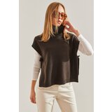 Bianco Lucci Women's Turtleneck Belt Tie Knitwear Sweater | shoptok.hr