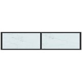  Konzolni stol boja bijeli mramor 160x35x75,5 cm kaljeno staklo | shoptok.hr
