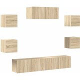  7-dijelni set TV ormarića boja hrasta sonome konstruirano drvo | shoptok.hr