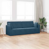  Podni kauč na razvlačenje Plava 213 x 70 x 77 cm Baršun | Eponuda.ba