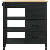  Kuhinjski voziček Črna, (5000113274) | Shoptok.si