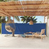 vidaXL Zložljiva stranska tenda za teraso 140x600 cm modra | Shoptok.si