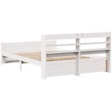  Okvir kreveta s uzglavljem bez madraca bijeli 140x190 cm | shoptok.hr