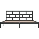  Posteljni okvir črn iz borovine 200x200 cm, (20647967) | Shoptok.si