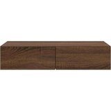 vidaXL Zidna polica s ladicama smeđi hrast 80x33x17 cm izrađeno drvo | shoptok.hr