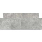  Okvir kreveta s uzglavljem i podnožjem boja betona 150x200 cm | shoptok.hr
