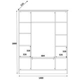 Hanah home set namještaja za spavaću sobu RB-081, bijela | Eponuda.ba