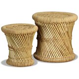  Stolci od bambusa i jute 2 kom | shoptok.hr