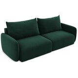 Makamii Tamno zelena baršunasti sklopiva/s prostorom za odlaganje sofa 238 cm Kalena – | shoptok.hr