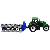  Tractor with Plow Plastic Green Blue | shoptok.hr
