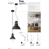  Redo 01-1282 - Visilica na sajli PEEP 1xE27/42W/230V prečnik 34,5 cm bela | Eponuda.com