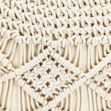  Ručno rađeni tabure s makrameom 45 x 30 cm pamučni | Eponuda.com