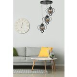 Opviq nepal 3 Lü tepsili siyah Füme Camlı Sarkıt blackfume chandelier Cene