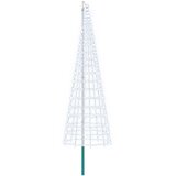  Božićno drvce od svjetlosnih niti s klinom i jarbolom 300 cm - Hladna bijela 300 cm | shoptok.hr