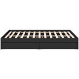  Okvir za krevet s ladicama crni 120x190 cm konstruirano drvo | shoptok.hr