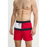 Tommy Hilfiger Kopalne kratke hlače rdeča barva, UM0UM03259