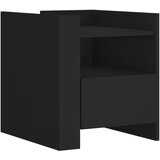 Furnova Nočna omarica črna 45x50x50 cm inženirski les, (21927422) | Shoptok.si