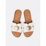 SEASTAR White flip-flops with gold decoration | shoptok.hr