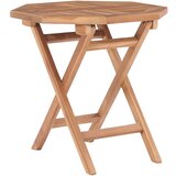 vidaXL Zložljiva vrtna miza 45x45x45 cm trdna tikovina | Shoptok.si