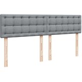 vidaXL Box spring postelja z vzmetnico svetlo siva 180x200 cm blago | Shoptok.si