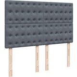  Krevet s oprugama i madracem tamnosivi 140x190 cm baršunasti | shoptok.hr