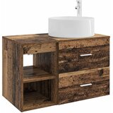  Set namještaja za kupaonicu 2 kom. Staro drvo Konstruirano drvo Smeđa 49,5 x 44,5 x 80 cm | shoptok.hr