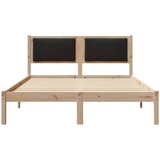  Okvir za krevet Crna 140 x 200 cm Čvrsto borovo drvo | shoptok.hr