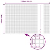 vidaXL Varjena žična ograja z 13 stebri Zeleno 1x25 m Jeklo | Shoptok.si