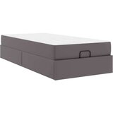  Posteljni okvir z vzmetnico z vzmetnico 2 pcs Siva PVC, (5000121309) | Shoptok.si