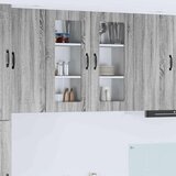 vidaXL zidni kuhinjski ormarić zidne 2 pcs siva sonoma 40 x 31 x 80 cm | shoptok.hr